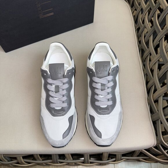 Dunhill Lace-Up Casual Sneakers White/Grey main image 8